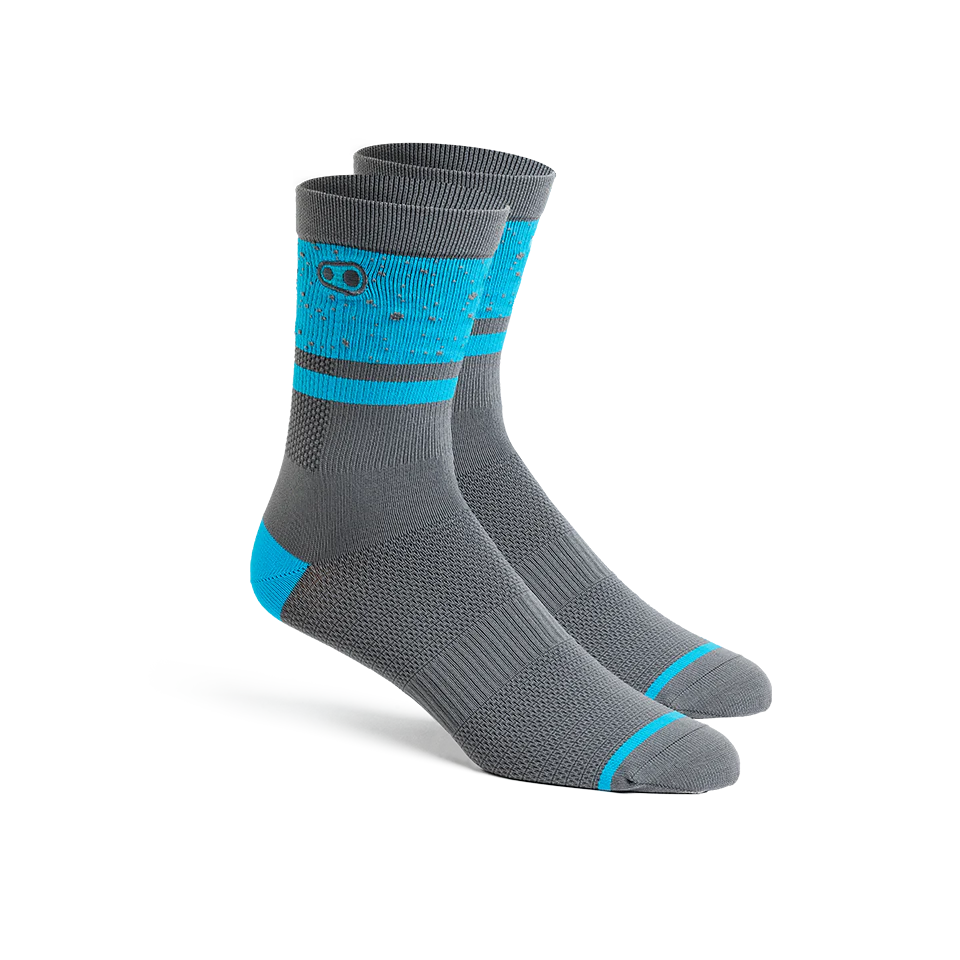 Icon MTB Socks - Grey/Blue Splatter