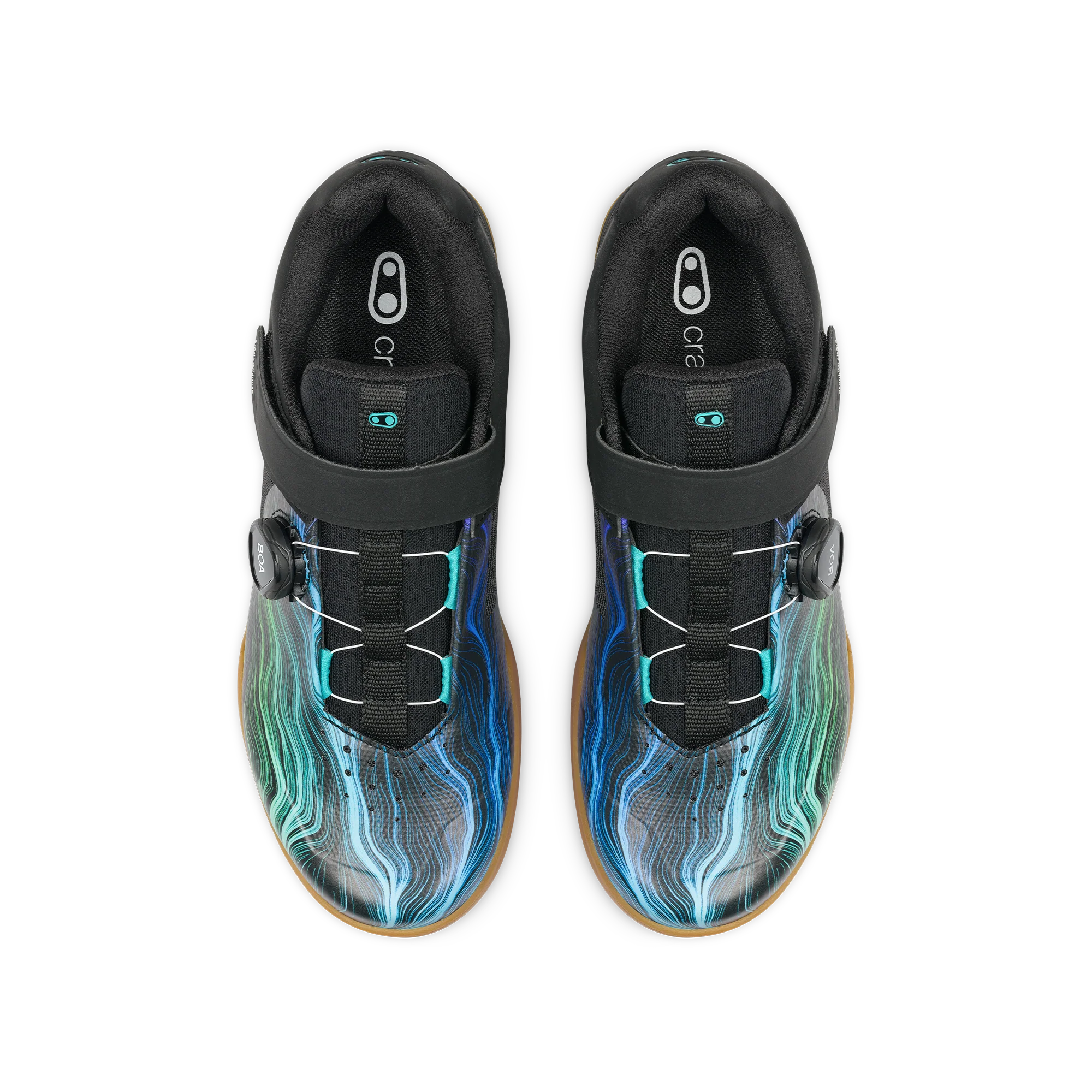 Mallet BOA® Clip-In Shoes - Black/Blue Swirl - Image 7