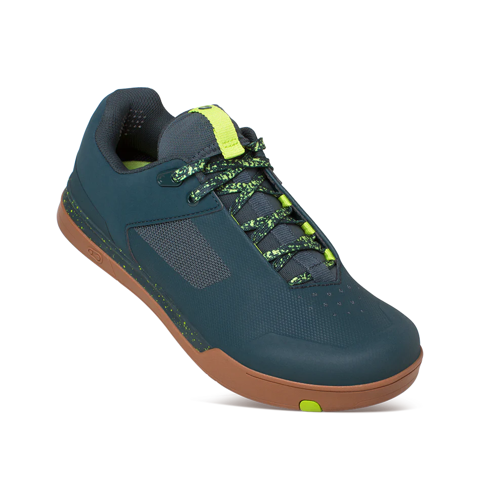 Mallet Lace Clip-In Shoes - Petrol/Lime Splatter