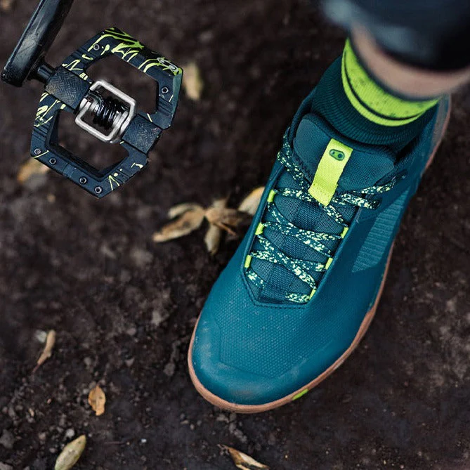Mallet Lace Clip-In Shoes - Petrol/Lime Splatter - Image 10
