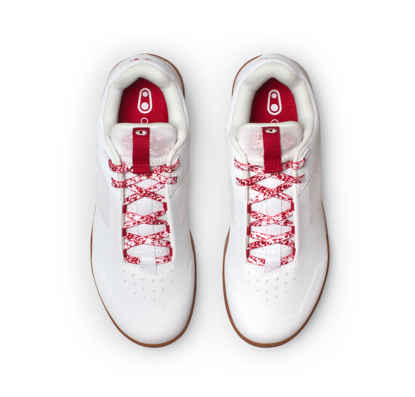 Mallet Lace Clip-In Shoes - White/Red Splatter - Image 7