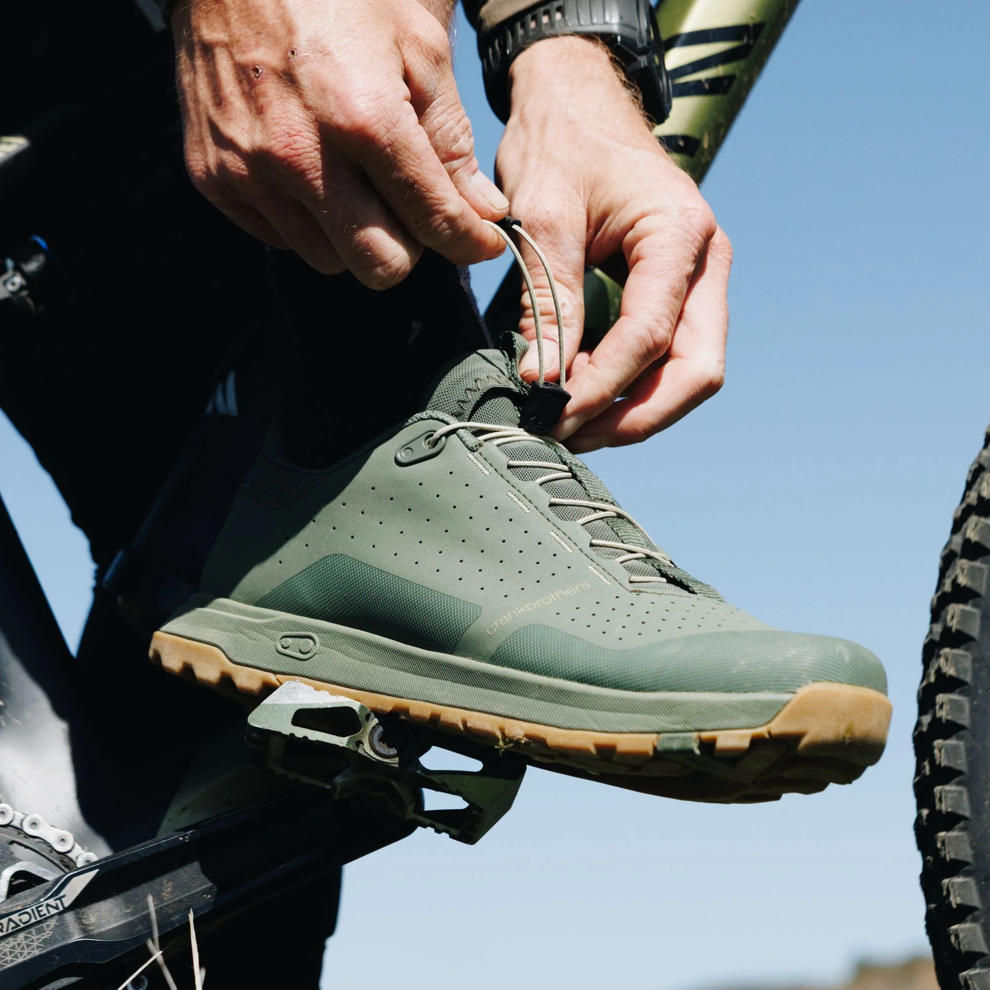 Mallet Trail Speed Lace Clip-In Shoes - Green/Gum - Image 8