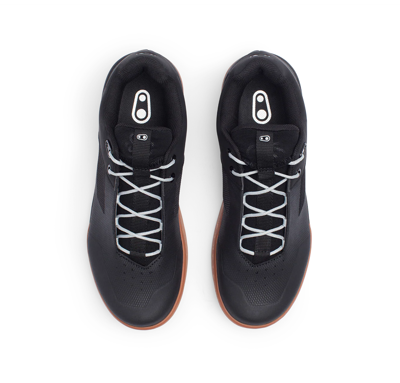 Stamp Lace Flat Shoes - Black/Gum - Image 6