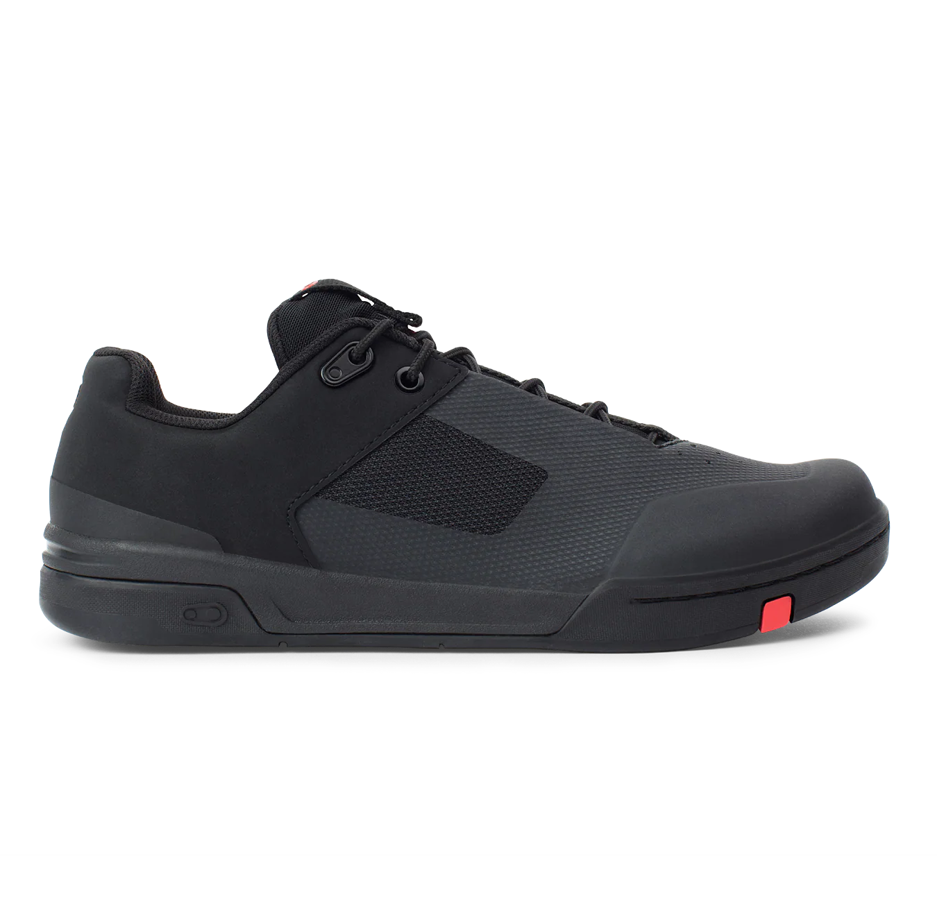 Stamp Lace Flat Shoes - Black/Red - Image 4