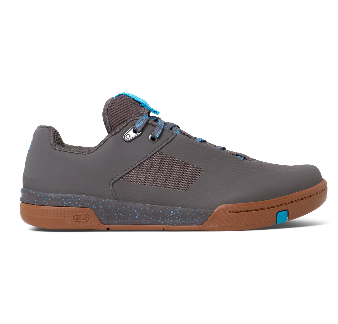 Stamp Lace Flat Shoes - Grey/Blue Splatter - Image 3