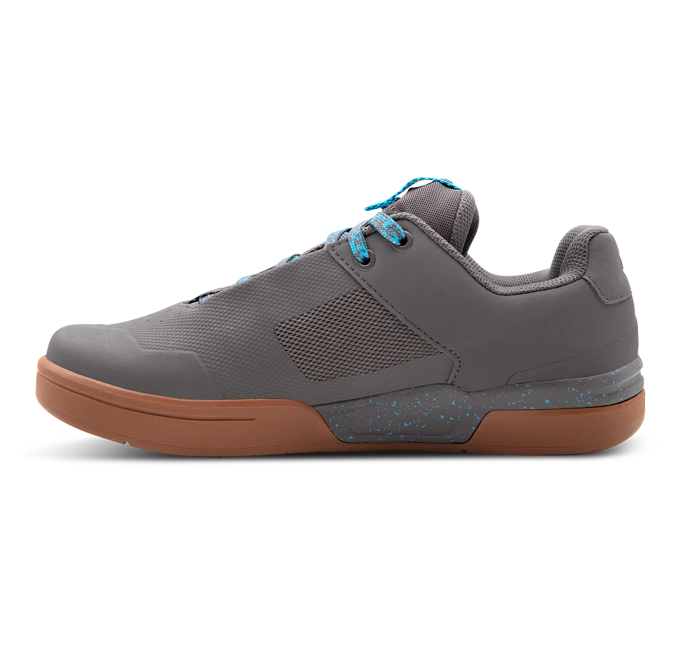 Stamp Lace Flat Shoes - Grey/Blue Splatter - Image 4