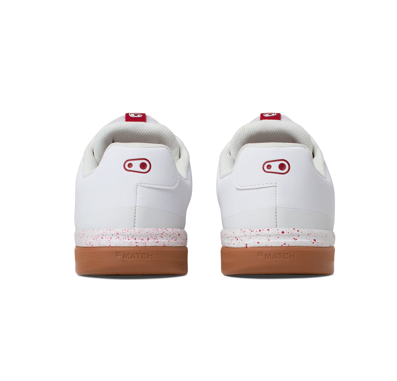 Stamp Lace Flat Shoes - White/Red Splatter - Image 5