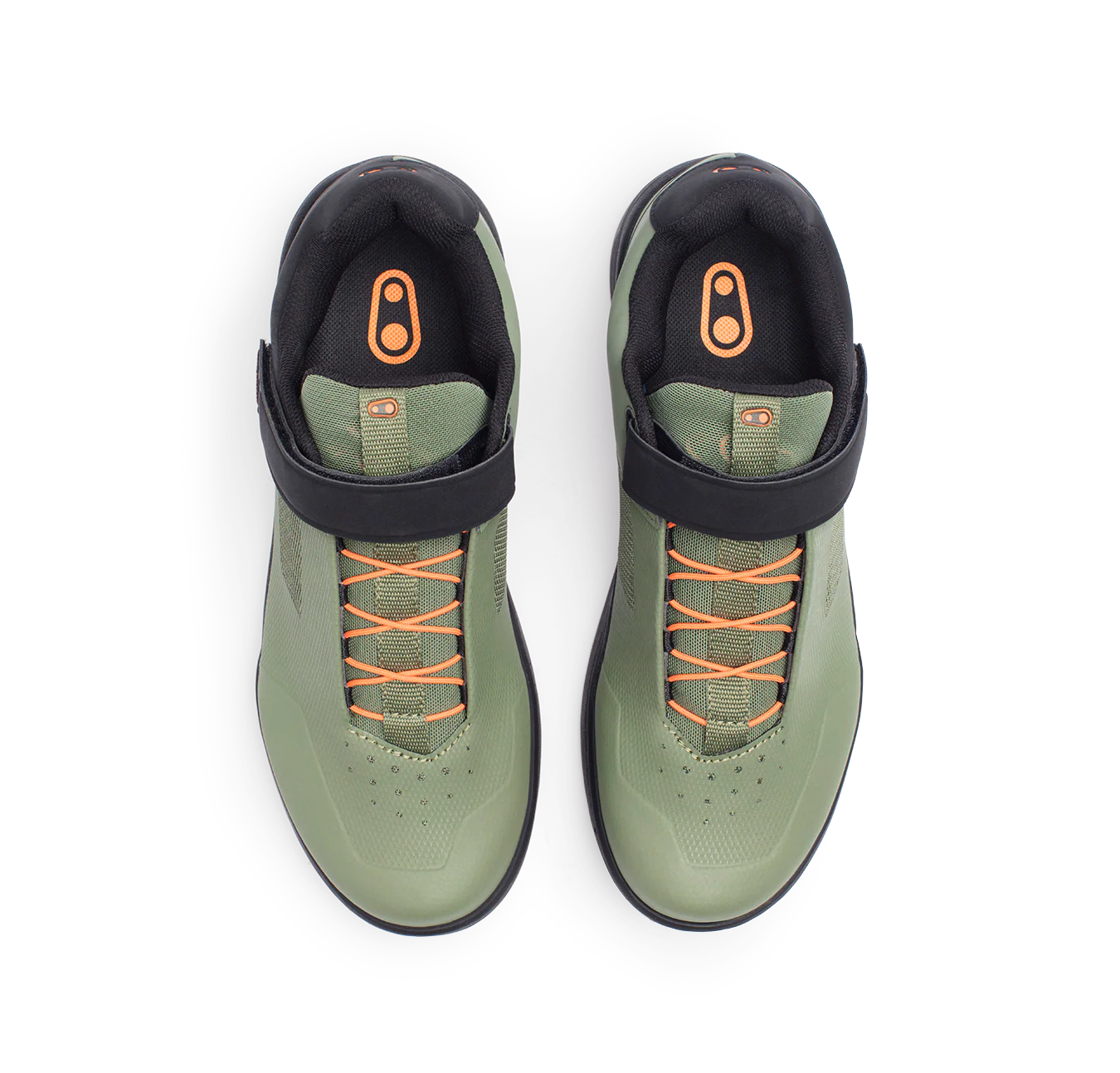 Stamp Speed Lace Flat Shoes - Green/Orange - Image 6