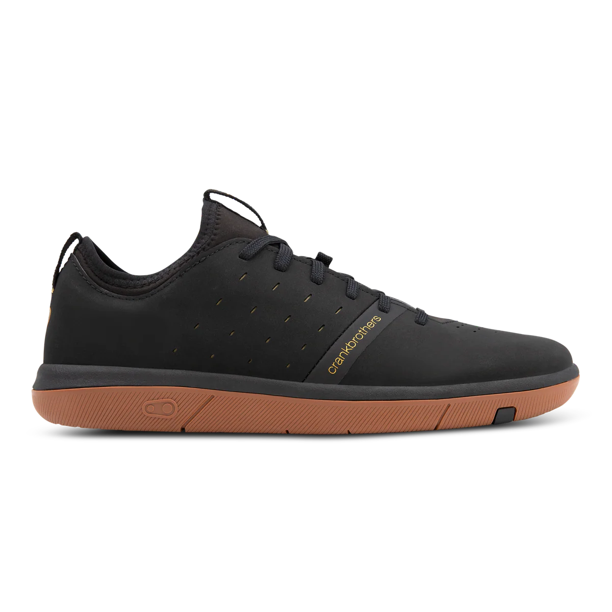 Stamp Street Fabio Flat Shoes - Black/Gum - Image 4