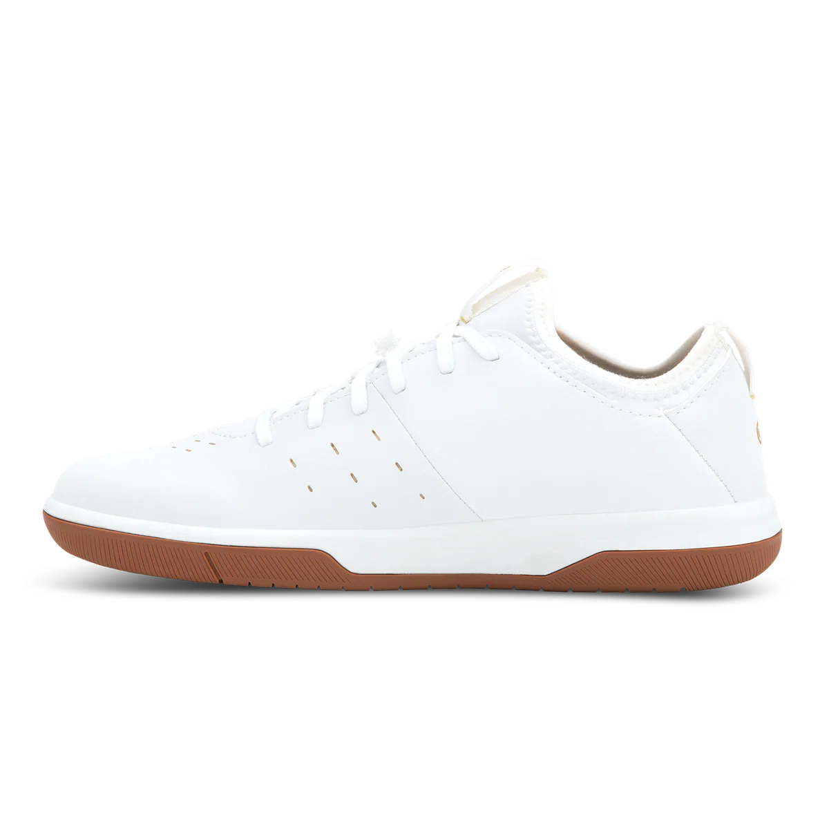 Stamp Street Fabio Flat Shoes - White/Gum - Image 3