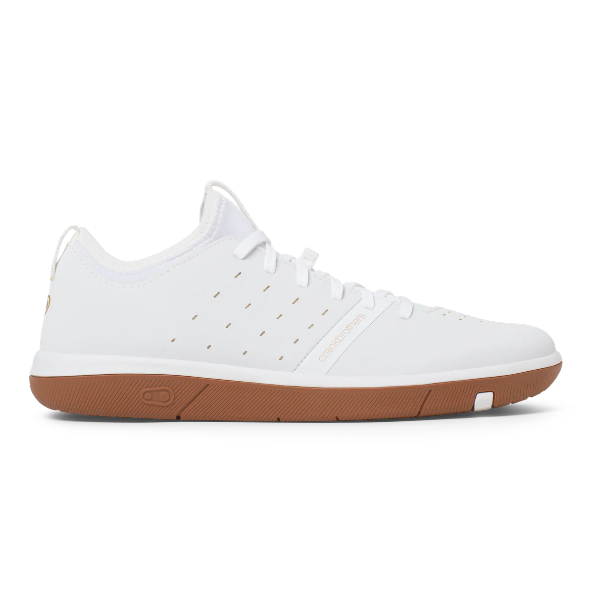 Stamp Street Fabio Flat Shoes - White/Gum - Image 4