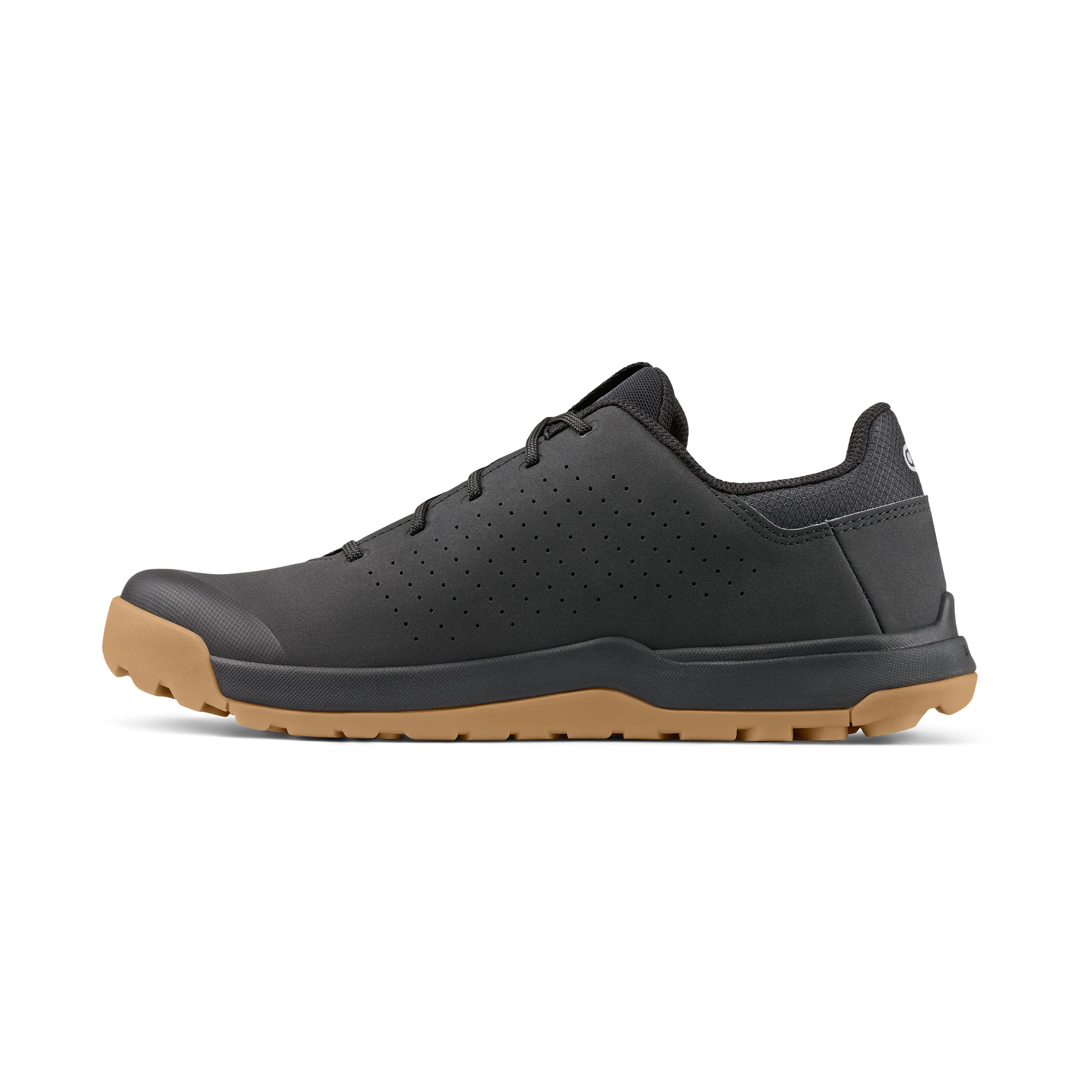 Stamp Trail Lace Flat Shoes - Black/Gum - Image 3