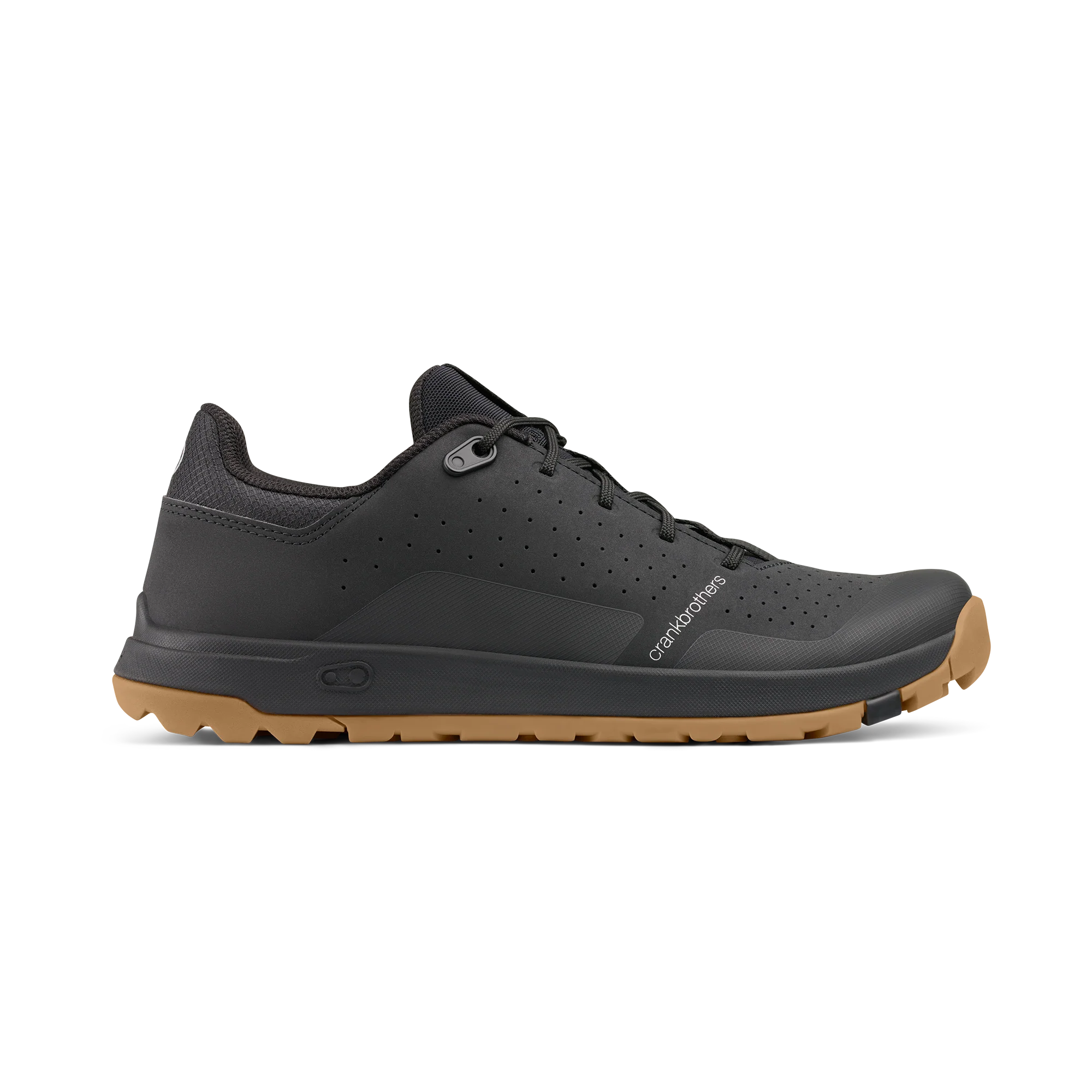 Stamp Trail Lace Flat Shoes - Black/Gum - Image 4
