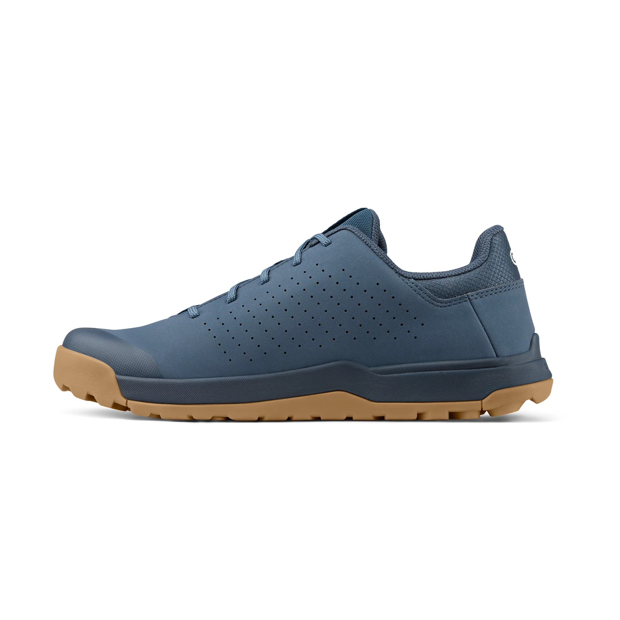 Stamp Trail Lace Flat Shoes - Navy/Gum - Image 3