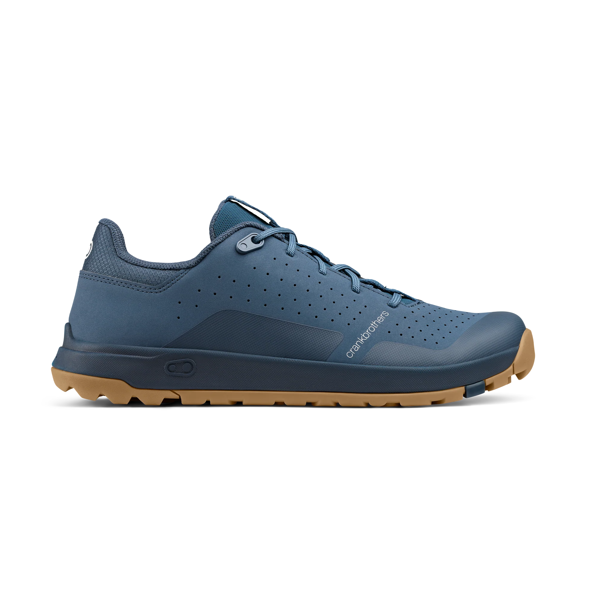 Stamp Trail Lace Flat Shoes - Navy/Gum - Image 4