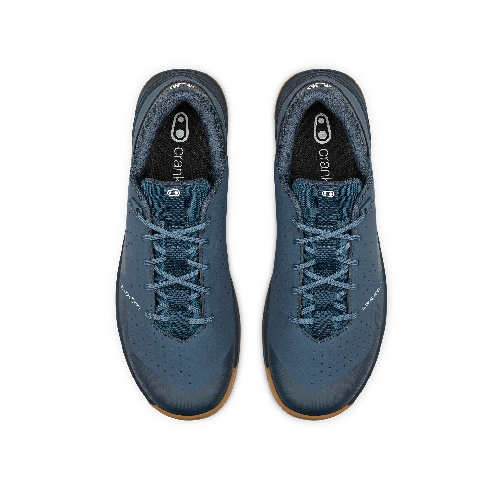 Stamp Trail Lace Flat Shoes - Navy/Gum - Image 5