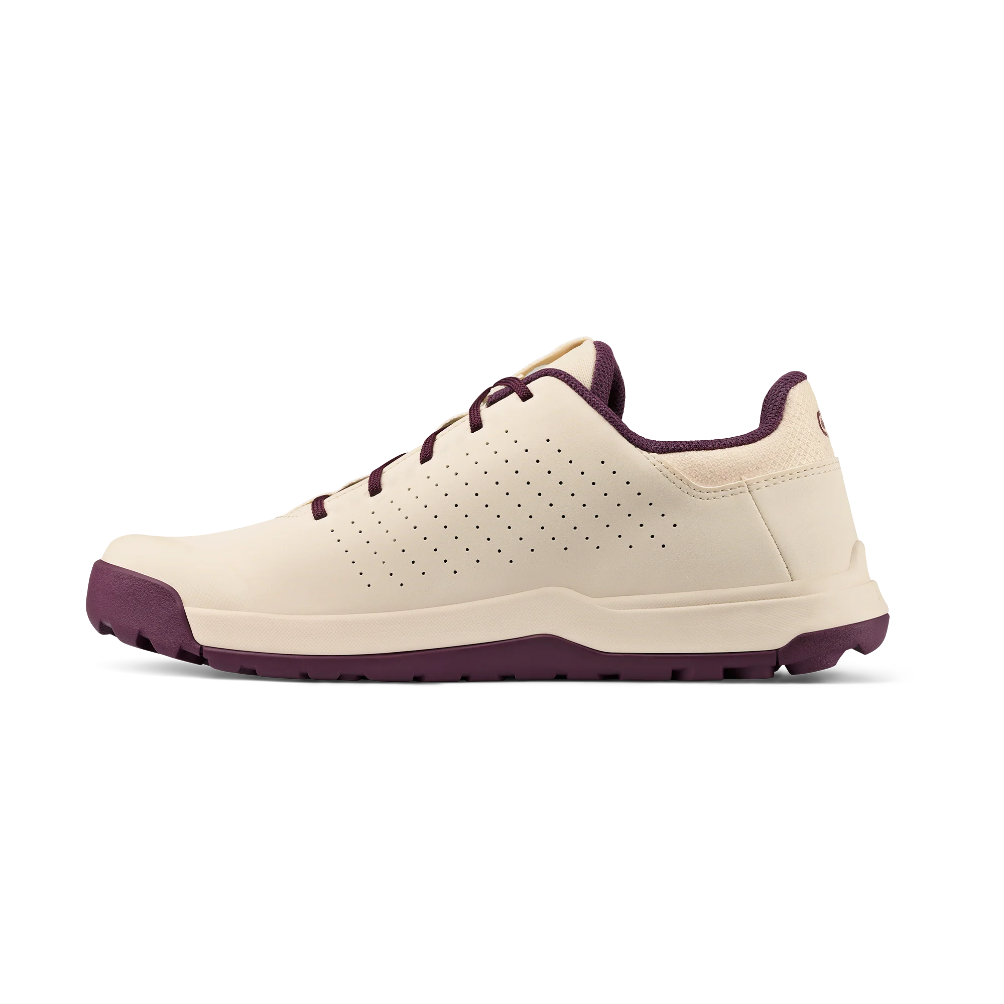 Stamp Trail Lace Flat Shoes - Swan/Purple - Image 3